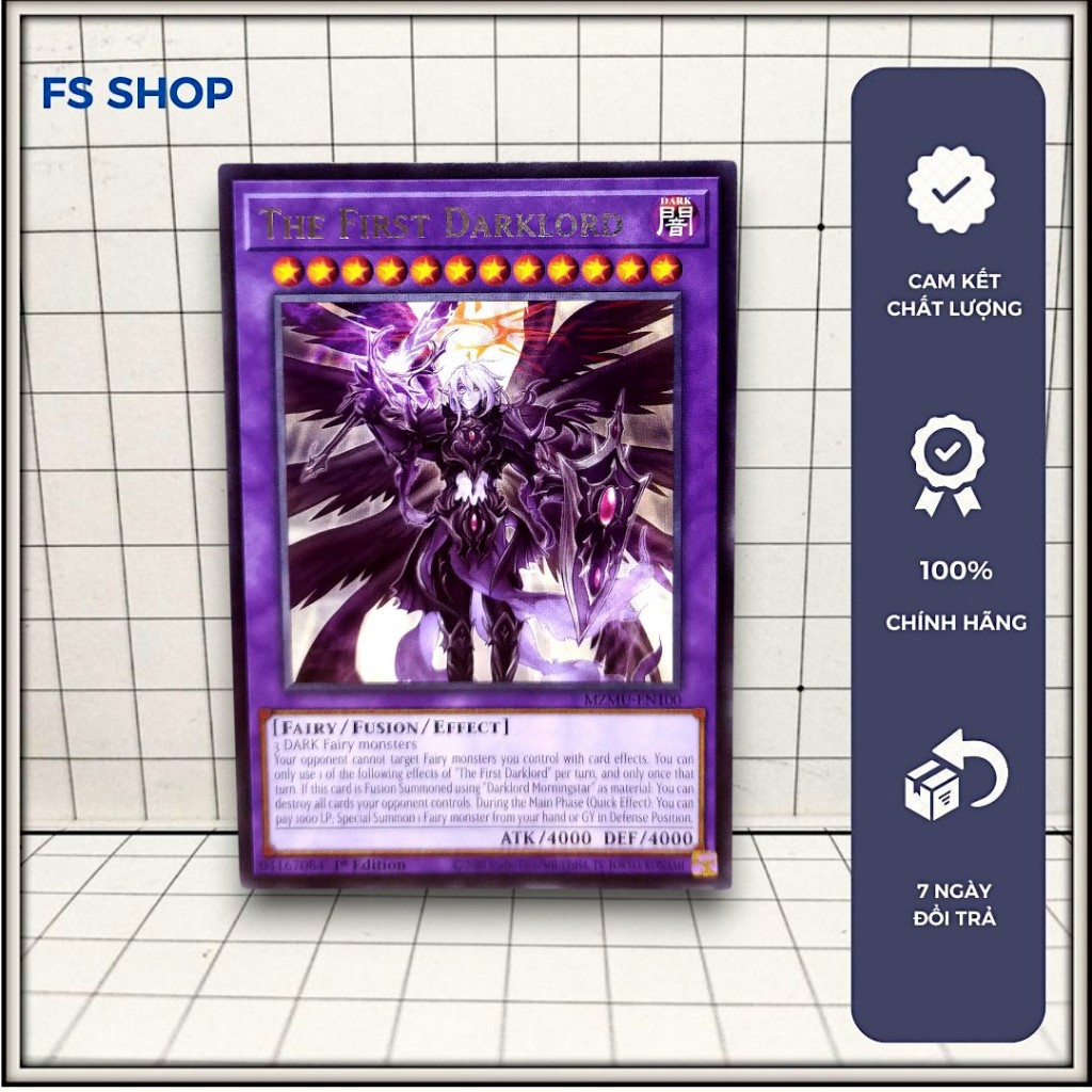 [FS Shop] การ์ด Yugioh ของแท้ The First Darklord (Fusion) – หายาก