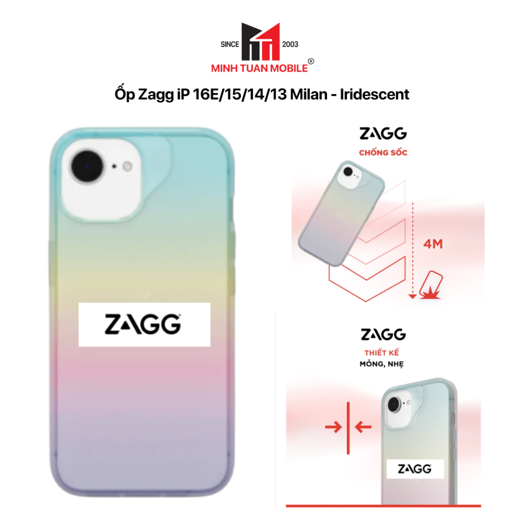 ZAGG IP SERIES CASE การรับประกันผู้ผลิต 12 เดือน ERRORS