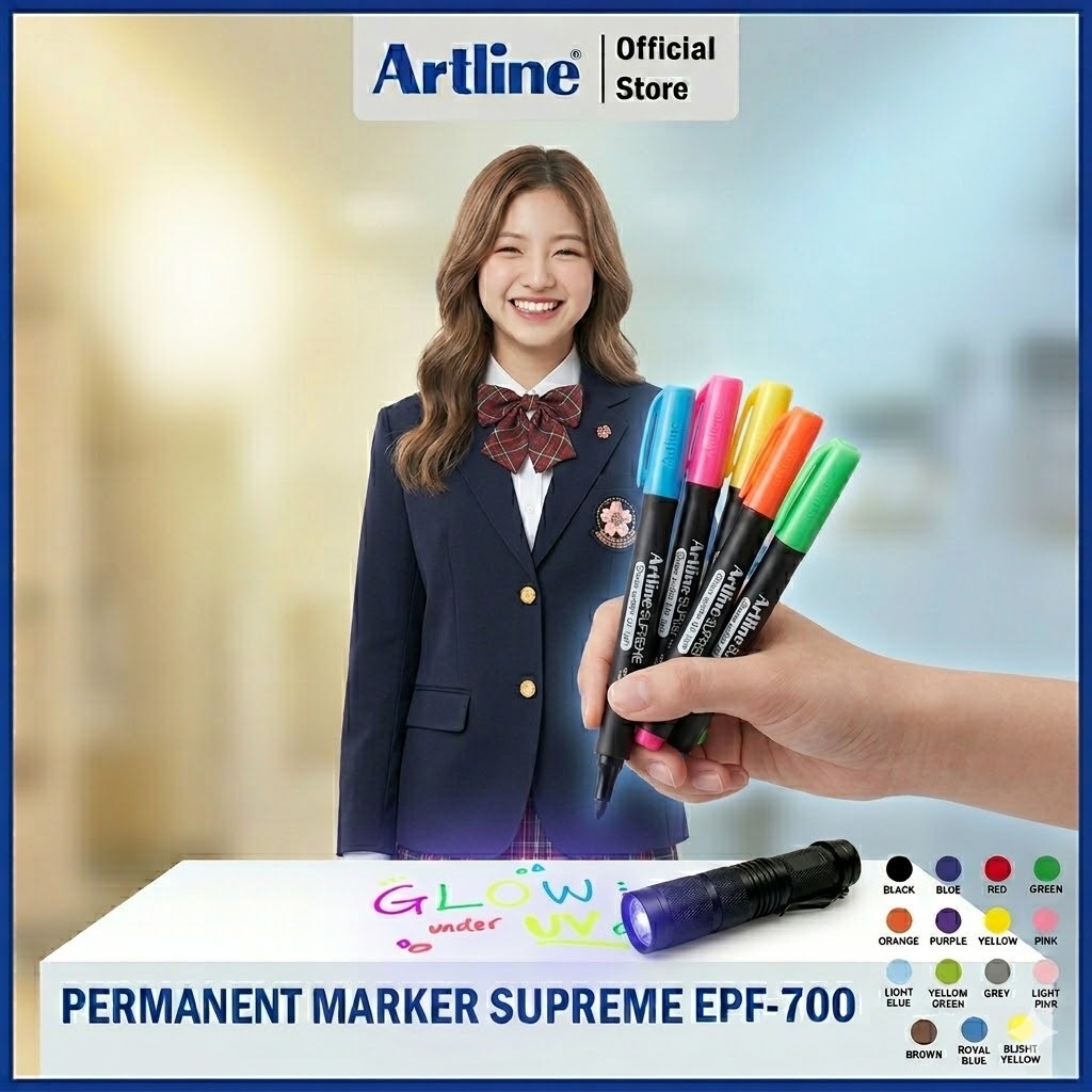 Artline EPF-700UV ปากกาไฟ UV (ใช้โคมไฟที่มีรังสียูวีเพื่อส่องสว่างการวาดภาพ)