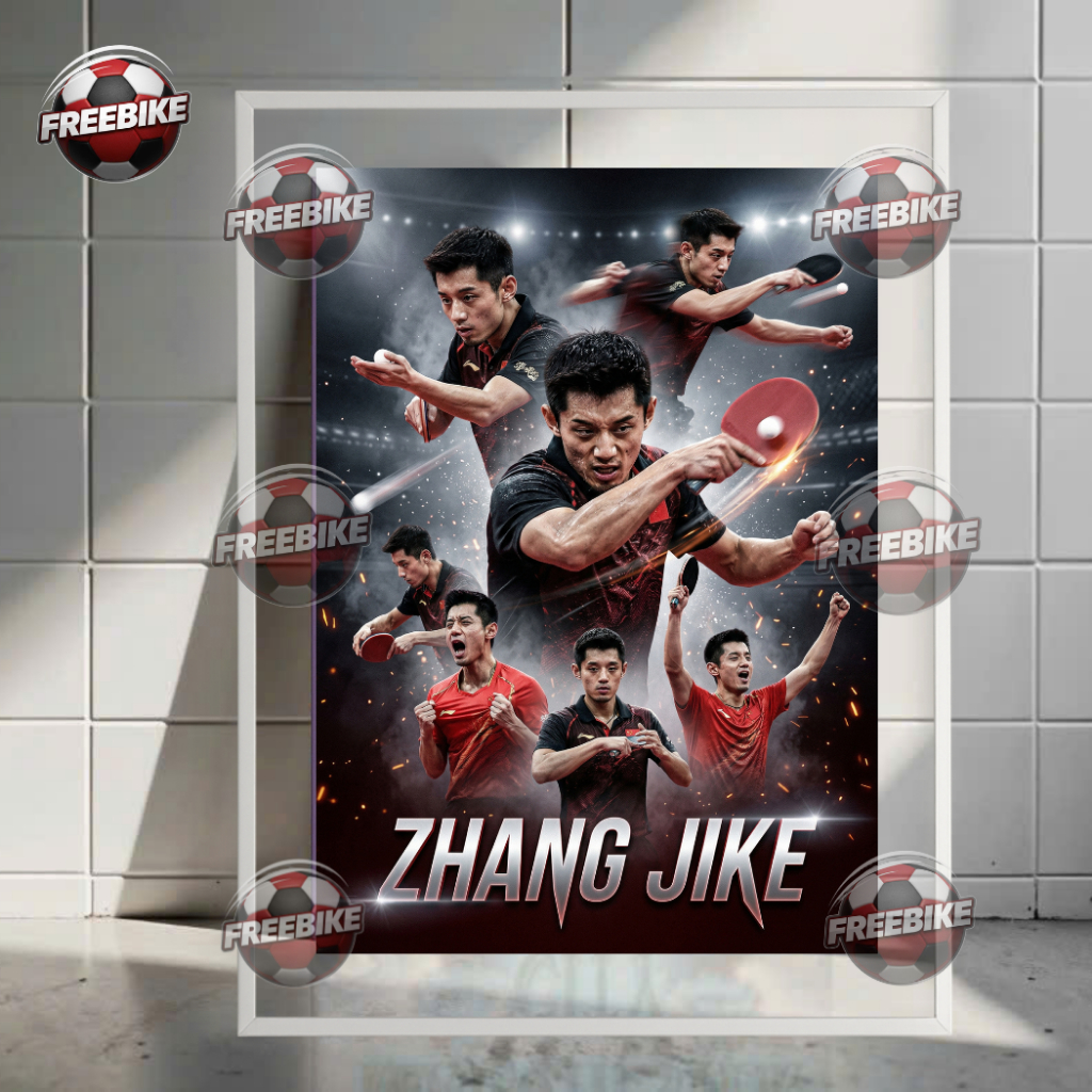 โปสเตอร์ ZHANG JIKE พร้อมกรอบแก้วคริสตัลคุณภาพสูง รุ่น 2