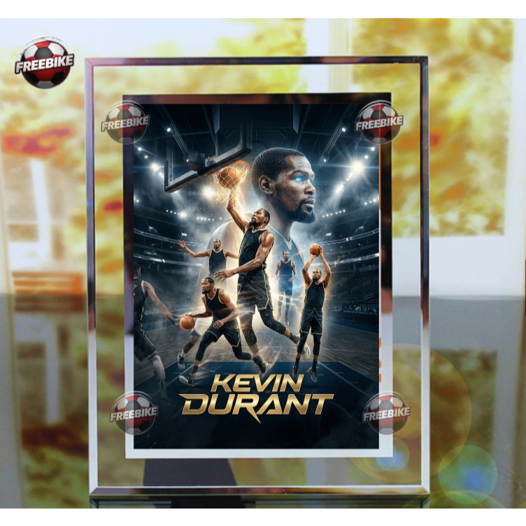 KEVIN DURANT POSTER FRAME พร้อมแก้วคริสตัลคุณภาพสูงรุ่น 1