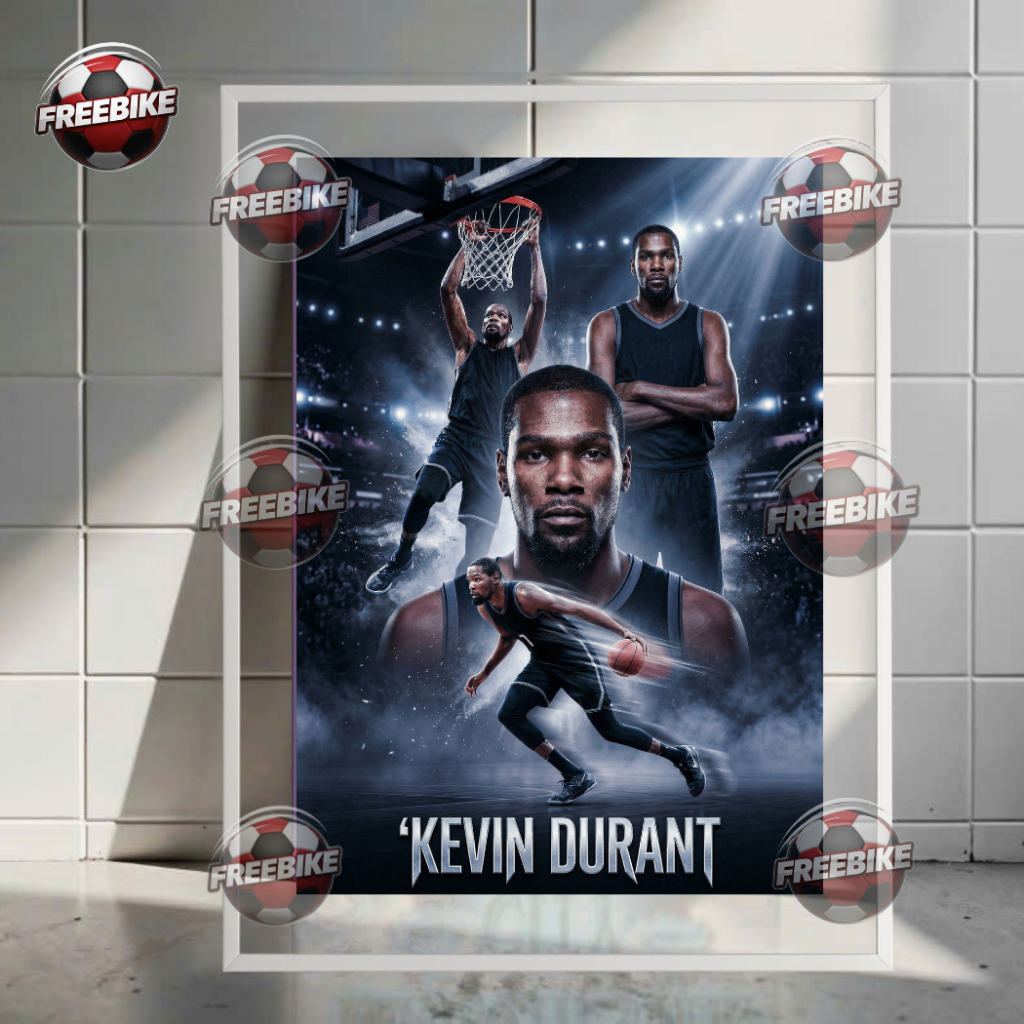 โปสเตอร์ KEVIN DURANT พร้อมกรอบแก้วคริสตัลคุณภาพสูง รุ่น 2
