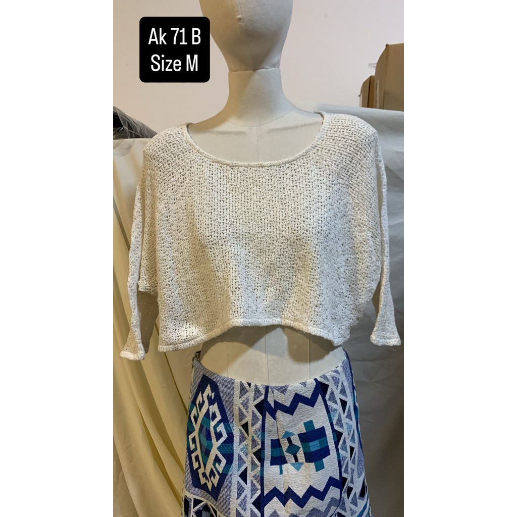 [2hand] Size S/M (Up 15.04)-เสื้อแจ็คเก็ต Cardigan โครเชต์-ญี่ปุ่น/เกาหลี