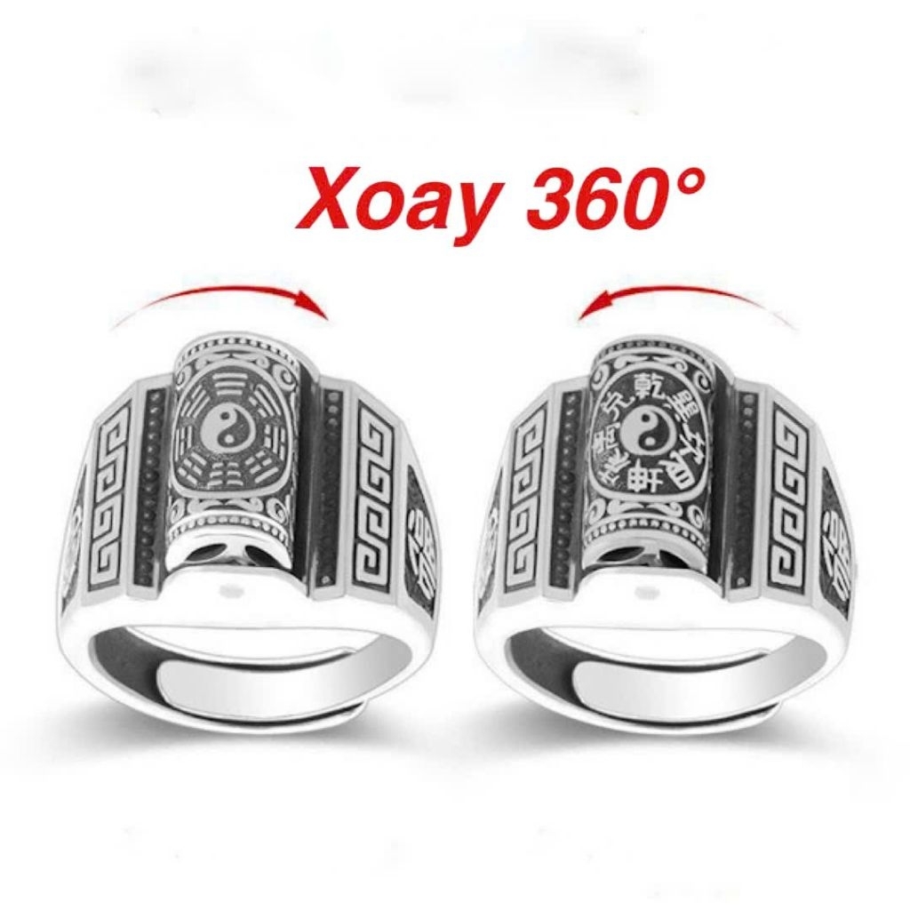 การหมุนเวียน 360 ของ EIGHT QUARTER และ Yin Yang Tai Chi RING พร้อมเคส