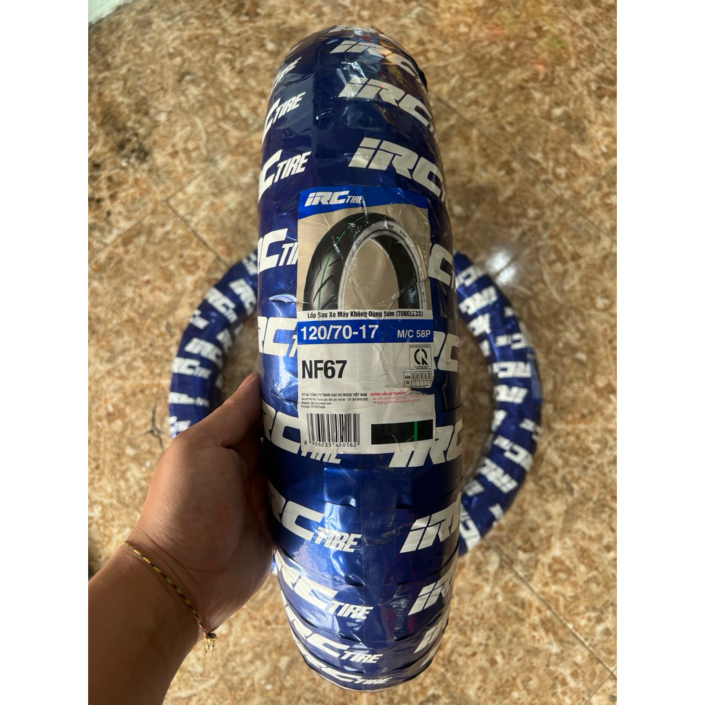 IRC ยางสําหรับ exciter 150 ยางหน้า 70/90-17 ยางหลัง 120/70-17 ของแท้ 100%