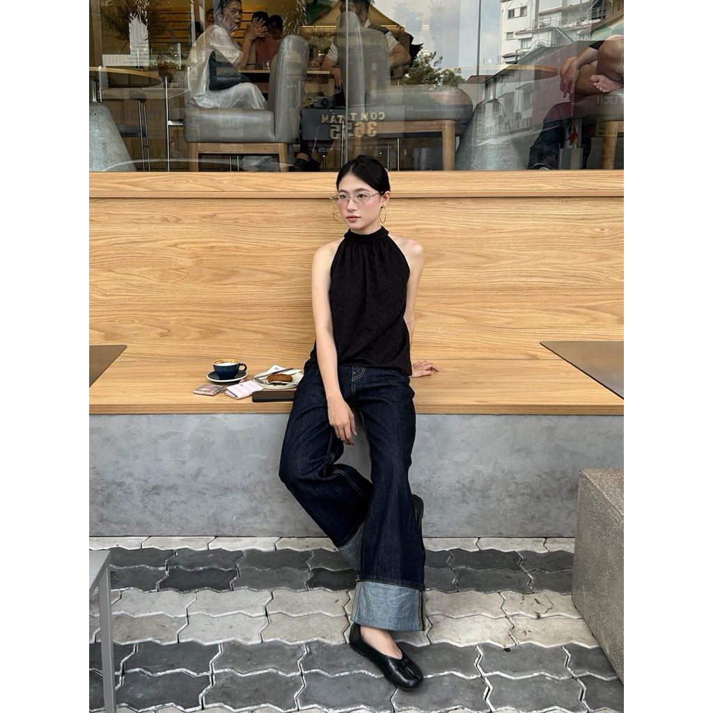 WIDE FORM เสื้อกล้ามคอเต่าปักลาย - Aufra studio