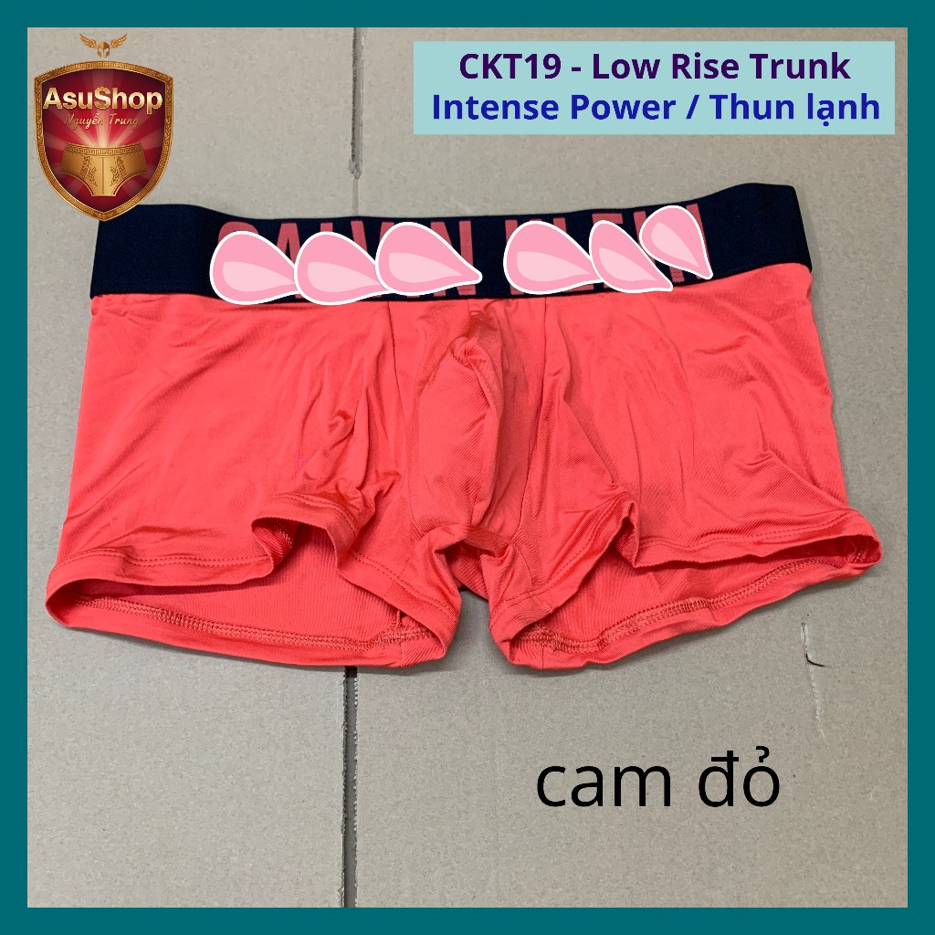 CKT19[4]> M สีแดงสีส้ม - ชุดชั้นในชาย Micro Stretch In-tense Po-wer Low Rise trunk / boxer