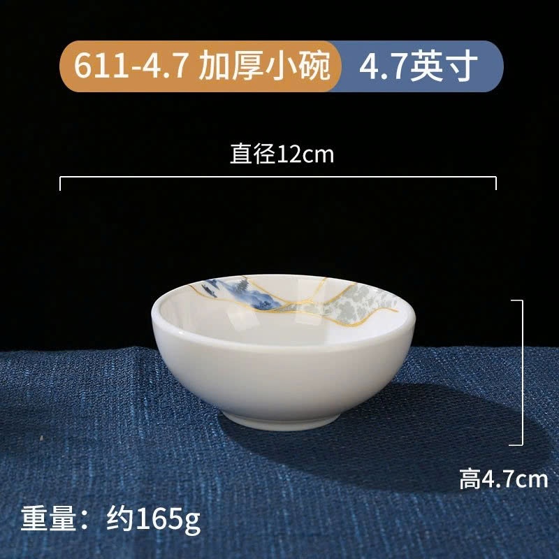 PREMIUM 611 - 4.7 MELAMINE A8 BOWL - สไตล์ ORIENTAL LUXURY