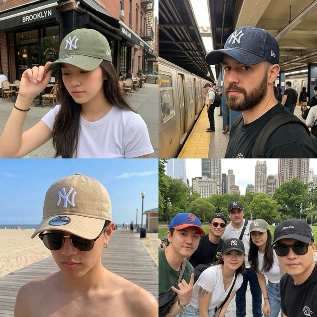 หมวกเบสบอล unisex NEWERA (มือสอง 2 อัน)