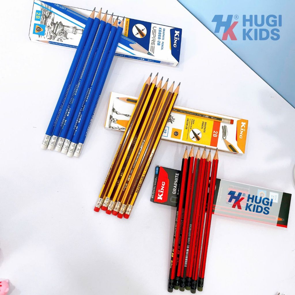 กล่องดินสอ King Pencils K628/K628/K6868 2B Nib – เขียนจังหวะที่เรียบเนียนสม่ําเสมอ