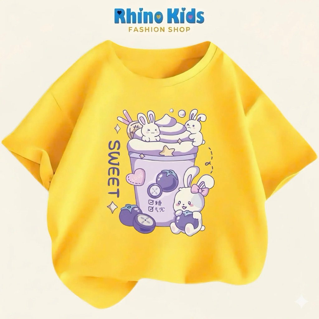 RHINO KIDS FASHION SHOP _ เสื้อยืดเด็กชายผ้าฝ้าย 4 ทิศทาง made in Vietnam (AC121)