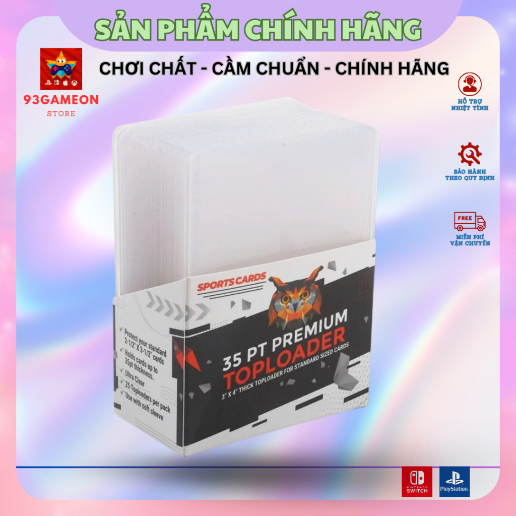 Toploaders Sports Cards Premium 3x4 นิ้ว (A7) สําหรับเกม TCG - Pokemon/Yugioh/One Piece