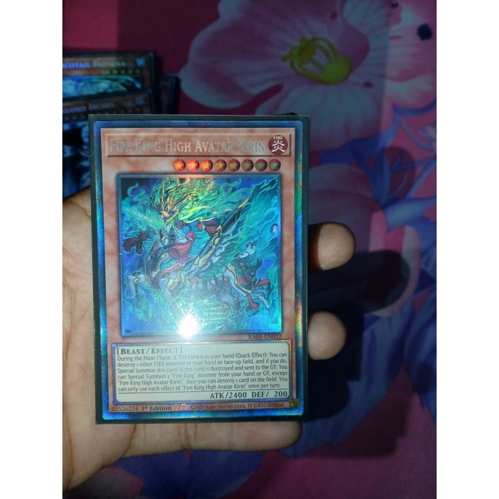 [Yugioh Bien Hoa Store] การ์ด 1 ใบ Fire King High Avatar Kirin RA05-EN032 Collectors Rare 1st