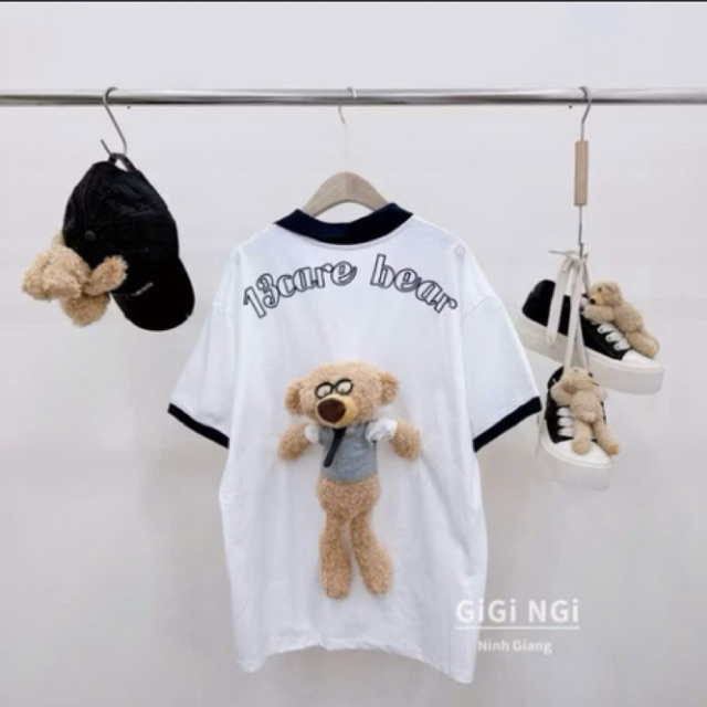 เสื้อโปโลหมี 13De marzo จาก qccc หลวม
