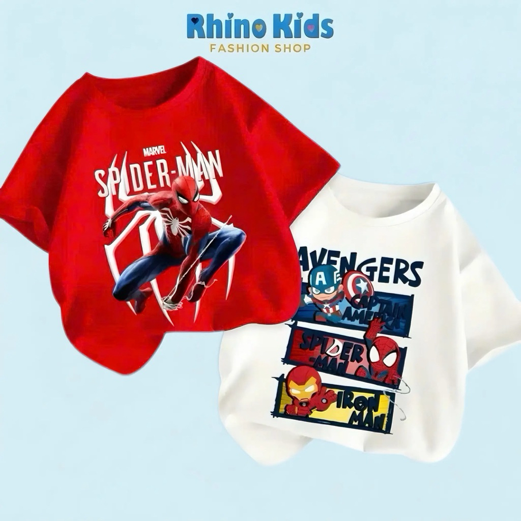 RHINO KIDS FASHION SHOP _ เสื้อยืดเด็กชายผ้าฝ้าย 4 ทิศทาง made in Vietnam AS111