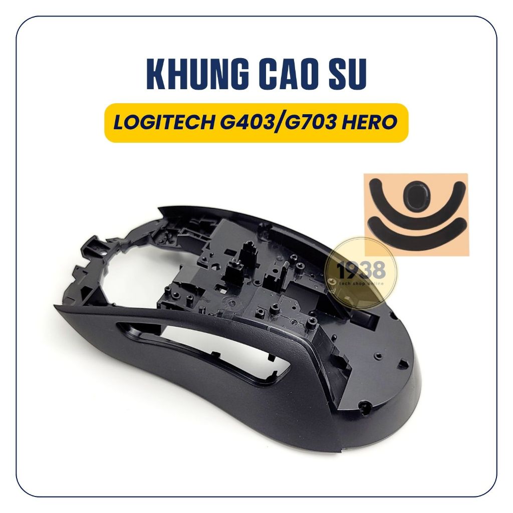 (แถมฟุต) ชุดกรอบยางทดแทน Logitech G403 / G703 Lightspeed / G703 Hero Mouse