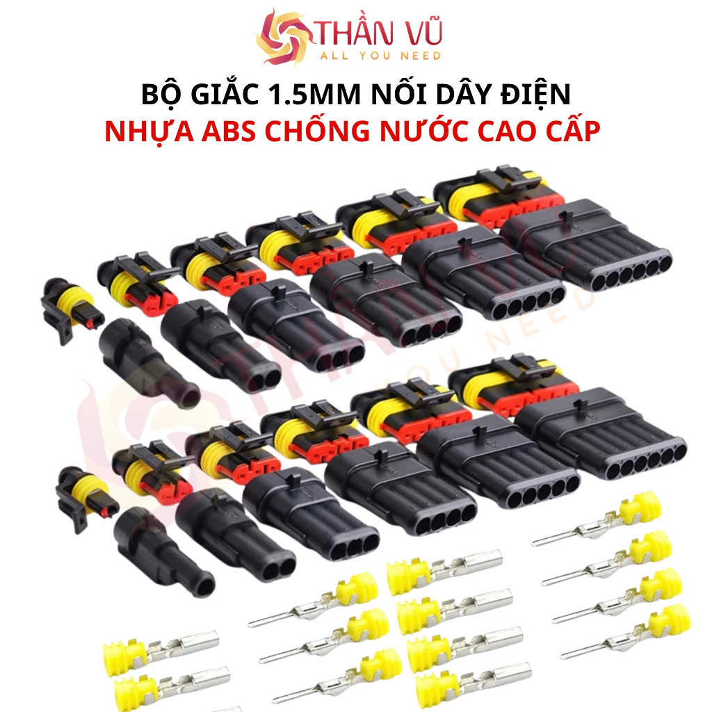 ขั้วต่อสายไฟกันน้ํา 1.5 มม. 2P 3P 4P 5P 6P Than Vu – แจ็คไฟฟ้ากันน้ําคุณภาพสูงสําหรับรถยนต์และรถจักร