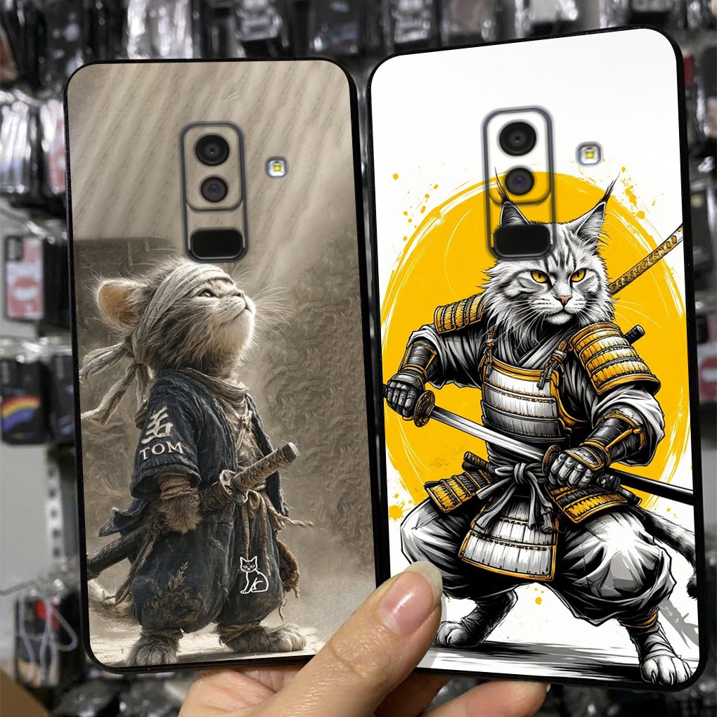 เคสสําหรับ Samsung ss a6 plus / ss j8 2018 พร้อมลายแมวสุดเท่