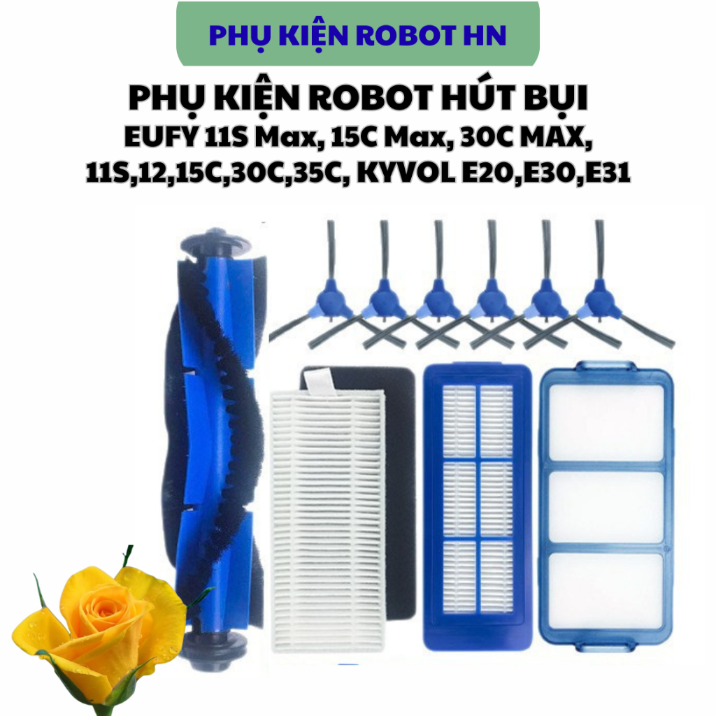 อุปกรณ์เสริมหุ่นยนต์ EUFY ROBOVAC EUFY,11S Max, 15C Max, 30C MAX, 11S,12,15C,30C,35C, KYVOL E20, E30