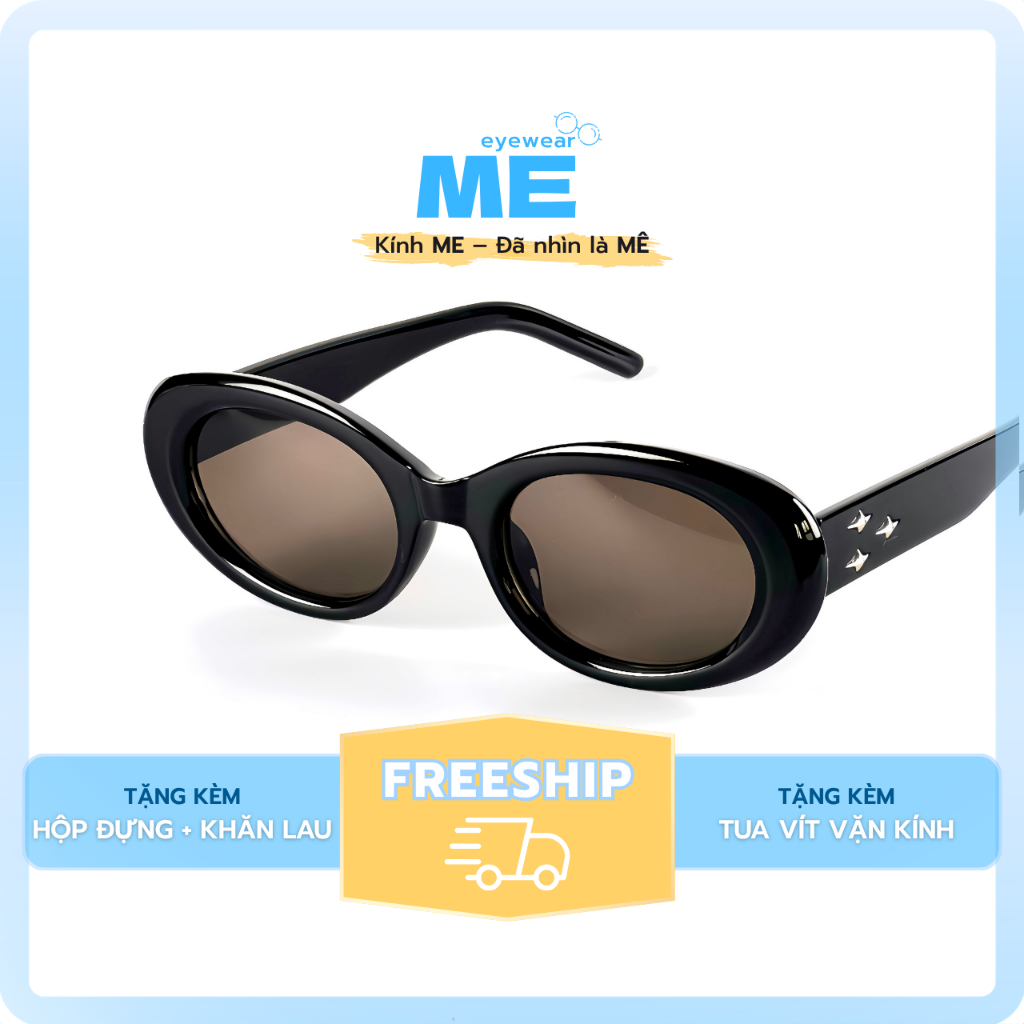 MEEYEWEAR แว่นกันแดดทรงรีสําหรับผู้ชายและผู้หญิงพลาสติกป้องกันรังสียูวีคุณภาพสูงทันสมัยและใส่ง่าย N2