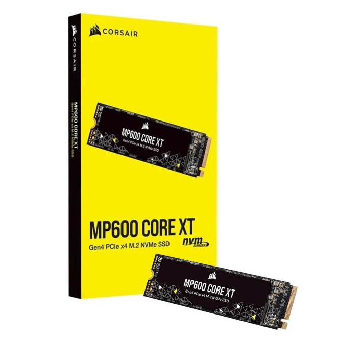 Corsair MP600 CORE XT 1TB M.2 PCIe Gen4x4 NVMe SSD คอมพิวเตอร์ฮาร์ดไดรฟ์ - ใหม่ - ยี่ห้อ 10/2030