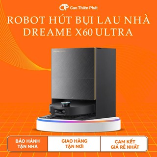 Robot Dreame X60 Ultra |Lực hút 36.000Pa - Vượt Chướng Ngại Kép Lên Tới 8.8cm - Thiết Kế Siêu Mỏng 7.95cm