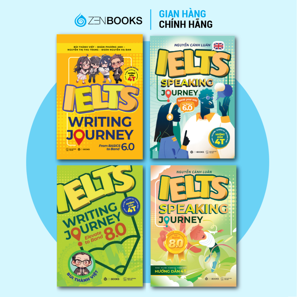 ชุดการเขียนและพูด IELTS JOURNEY ครบชุด: แผนที่การเรียนรู้ IELTS จากพื้นฐานถึง 8.0