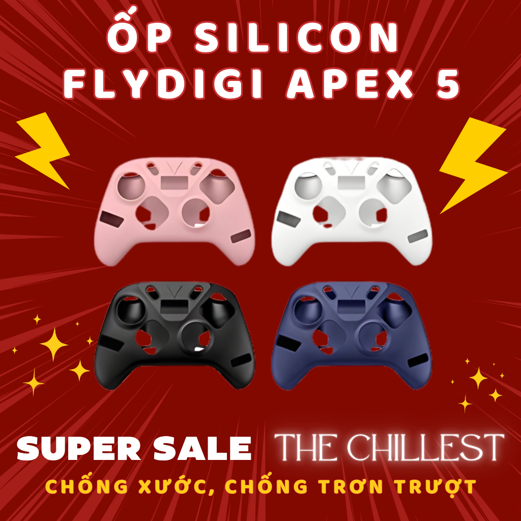 Flydigi Apex 5 Handle Protective Silicone Case - Handle Protective Silicone Cover: Premium Anti-Slip, Anti-Scratch