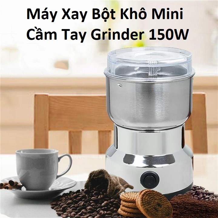 HANDHELD MINI DRY POWDER GRINDER 150W - MINI POWDER GRINDER สําหรับ CEREALS, PEPPER, GARLIC, CHILLI,