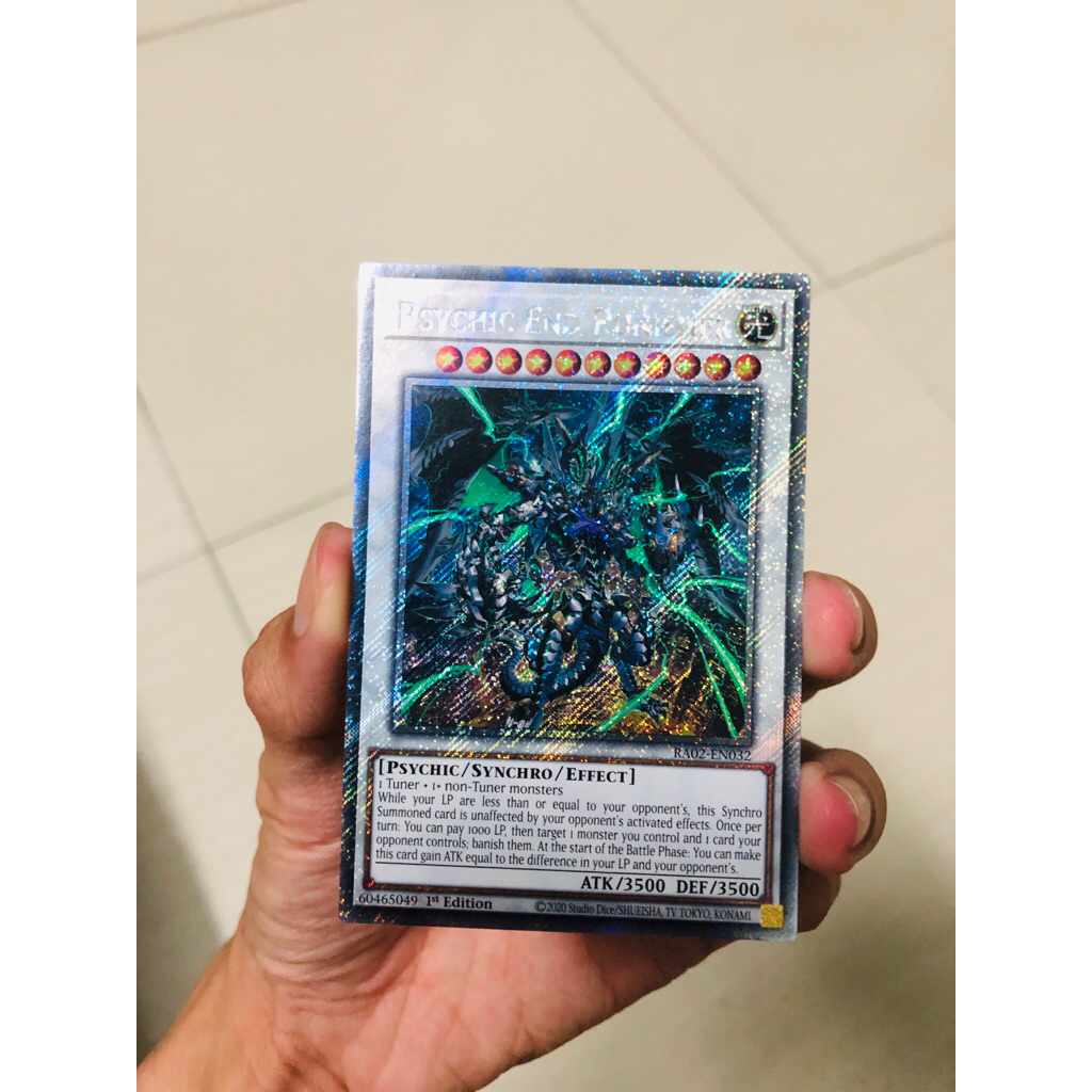 การ์ด Yugioh Psychic End Punisher (Platinum Secret Rare) - 25th Anniversary Rarity Collection II (RA