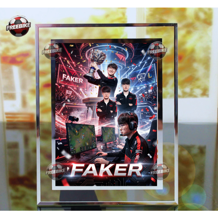 โปสเตอร์ FAKER กรอบพร้อมกระจกคริสตัลคุณภาพสูง รุ่น 2