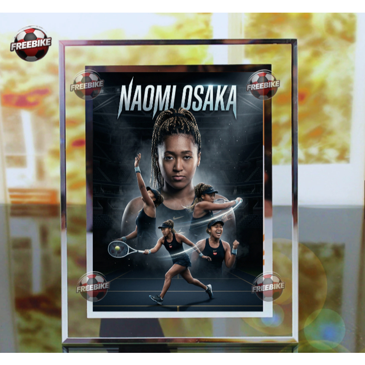 NAOMI OSAKA POSTER FRAME พร้อมแก้วคริสตัลคุณภาพสูง รุ่น 2