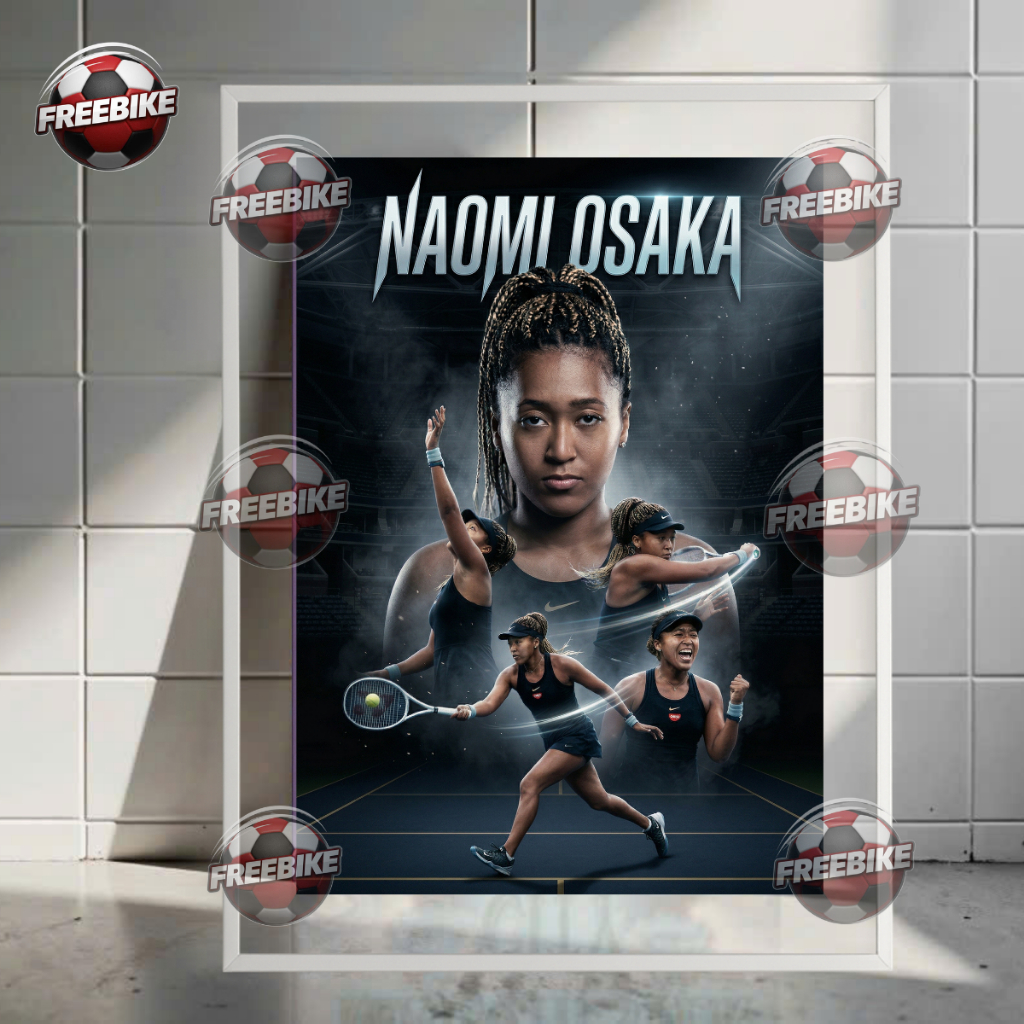 โปสเตอร์ NAOMI OSAKA พร้อมกรอบแก้วคริสตัลคุณภาพสูง รุ่น 2