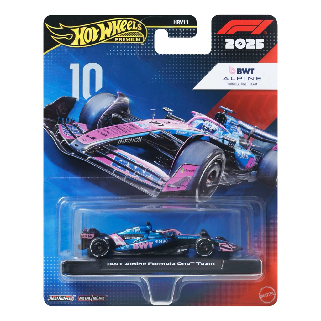 Hot Wheels Premium F1 BWT Alpine A525 (2025) 10 – Pierre Gasly JKD82/HRV11