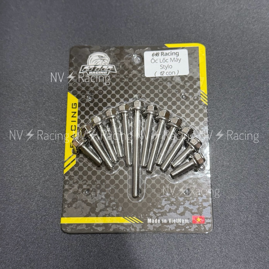 V3 618 ชุดสกรูเครื่องสแตนเลส Racing Stylo 304