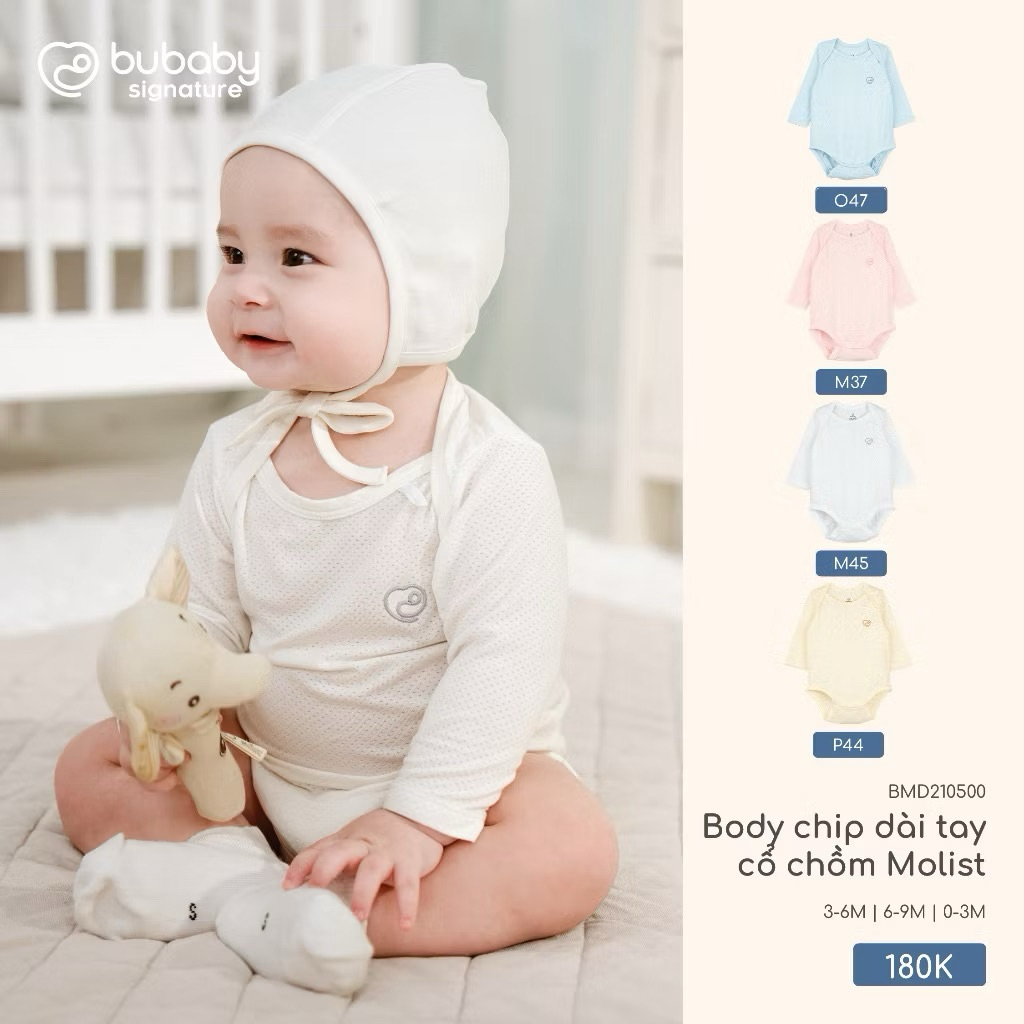 Body chip แขนยาวคอเต่า bubaby 0-3,3-6,6-9m