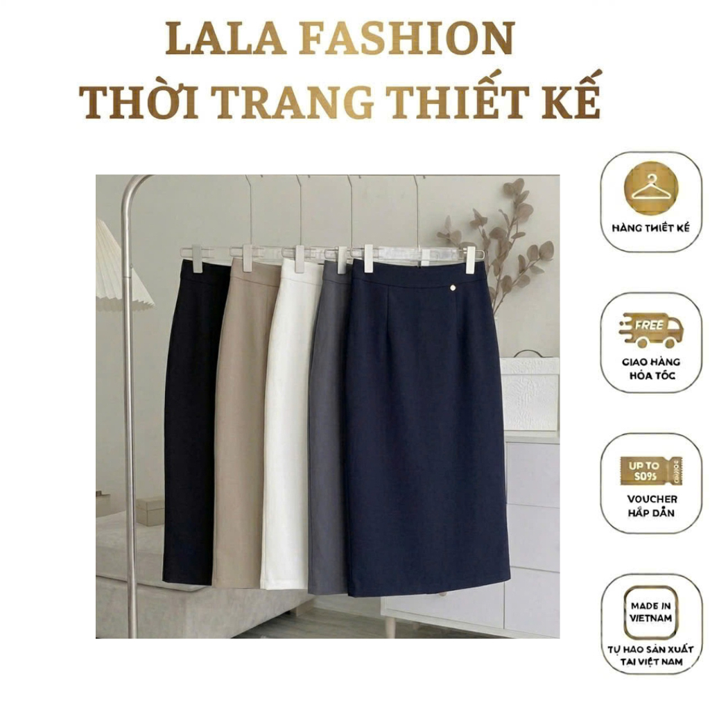 LALA Fashion U Straight Skirt รหัส 4171