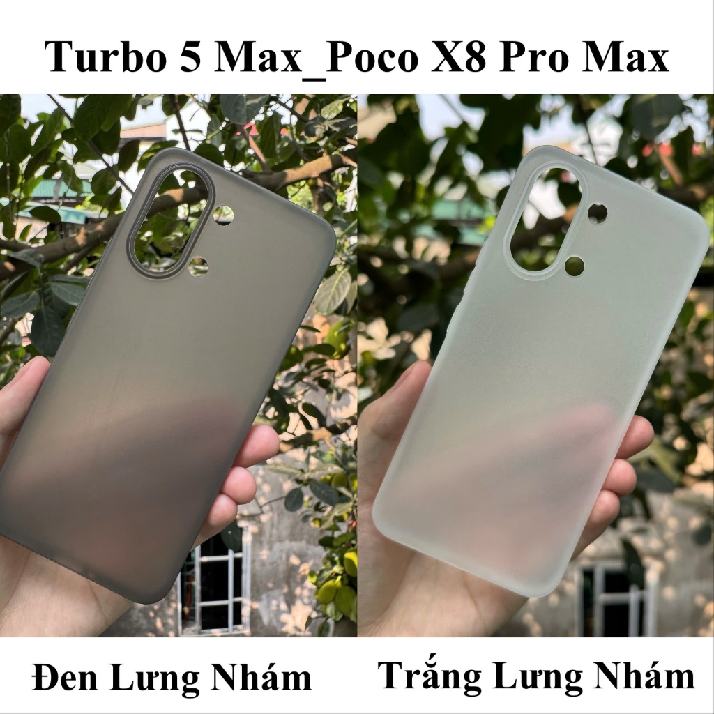 เคสพลาสติก PP บางพิเศษสําหรับ Redmi Turbo 5 Max / Poco X8 Pro Max, บางและเบาป้องกันลายนิ้วมือ