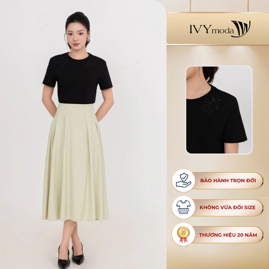 เสื้อยืดลายดอกไม้ Stylized เสื้อยืดผู้หญิงออฟฟิศ streetwear โมเดิร์น IVY Modao 57M9367