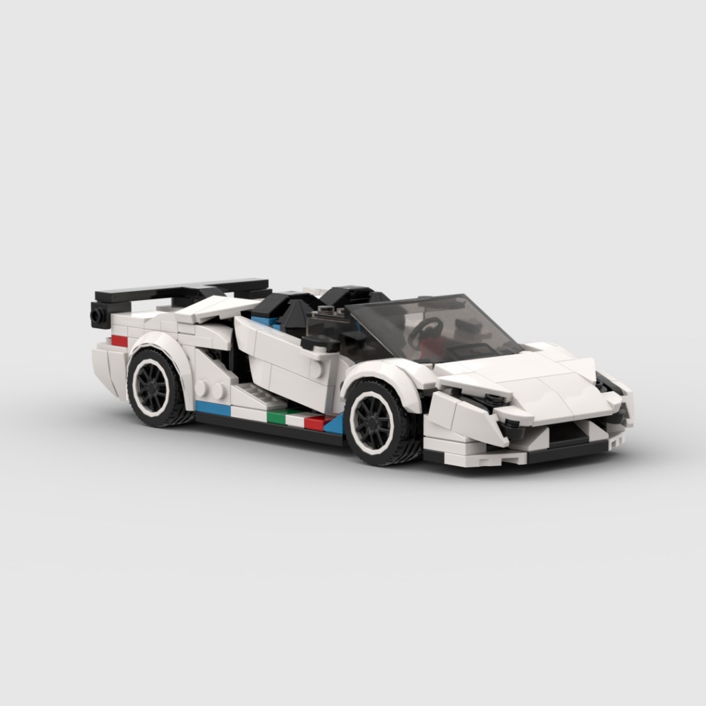 MOC LEGO อิฐก่อสร้างที่เข้ากันได้ – Lamborghini Aventador SVJ Roadster (Mui Tran) – ประกอบ Supercar