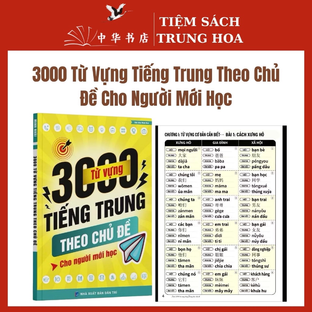 หนังสือ-3000 คําศัพท์ภาษาจีน โดย Topic for Beginners (พร้อมไฟล์เสียง)