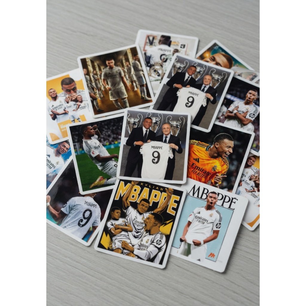 ชุดสติ๊กเกอร์ฟุตบอล Mbappe Real Madrid 20 ชิ้น
