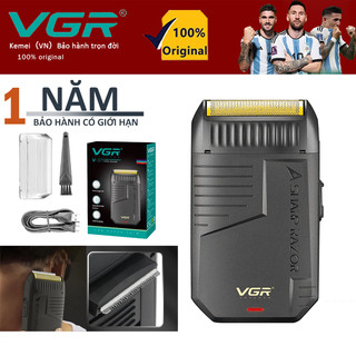 VGR V-375 Máy Cạo Râu Retro Cao Cấp  | Pin 1 Tháng | Type-C Sạc Nhanh | Cạo Râu Cứng Không Đau | BH 1 Năm