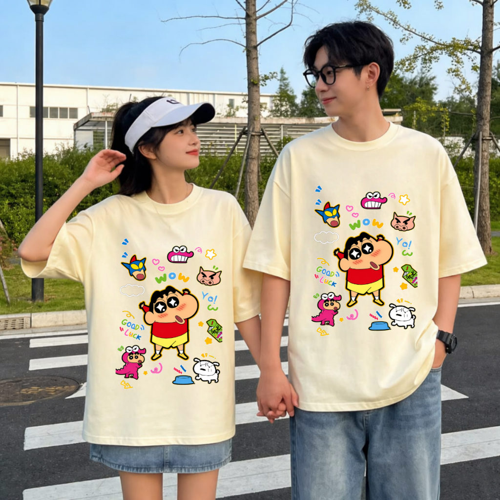 เสื้อยืด Unisex สําหรับผู้ชายและผู้หญิง พิมพ์ลาย SHIN ผ้าคอตตอน 100% LOZA UX30 - US8549