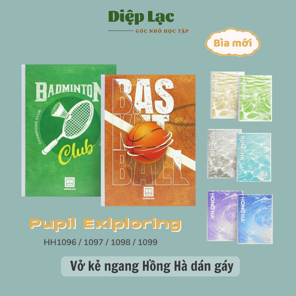 (3-5q) Hong Ha Students Exploring Gen Z สมุดบันทึกแนวนอน รุ่นใหม่ HH109/1097/1098 - vpp Diep Lac
