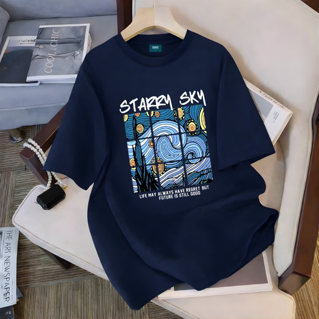 เสื้อยืด Unisex UX30-1239 STARRY SKY 9 ลายโอเวอร์ไซส์ แบรนด์ท้องถิ่น WETEE