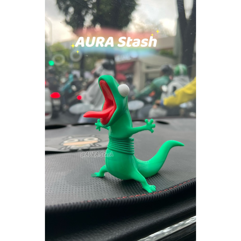 XO Lizard Trio Jumping Spring Lizard สําหรับรถยนต์/motors - Hoppers - Tom Lizard Meme 🦎✨ - ของเล่นจิ