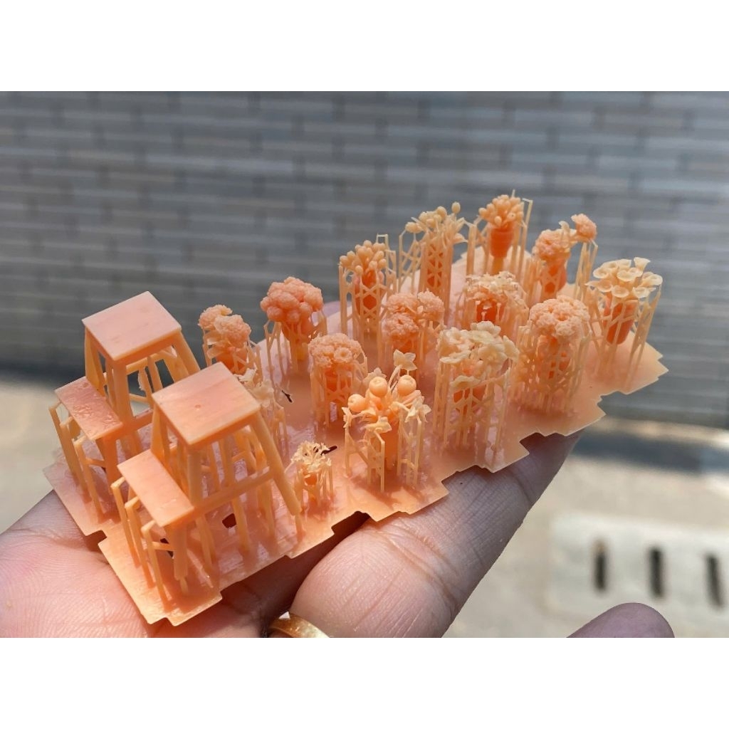 01 ชุดดอกไม้ v4 1/64 diorama ตกแต่ง