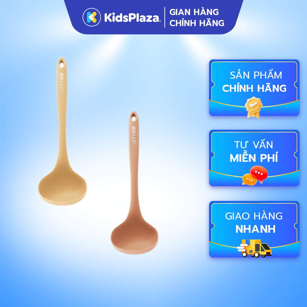 ช้อนซิลิโคน Moyuum ของแท้ ทนความร้อน ปลอดภัยสําหรับทารก - KidsPlaza ของแท้