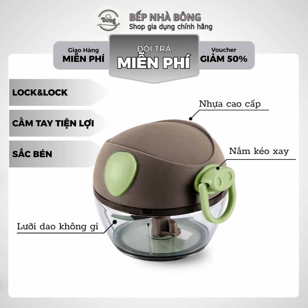 LOCK & LOCK Lock Mini Pull Chopper&Lock Mini Pull Chopper 180ml